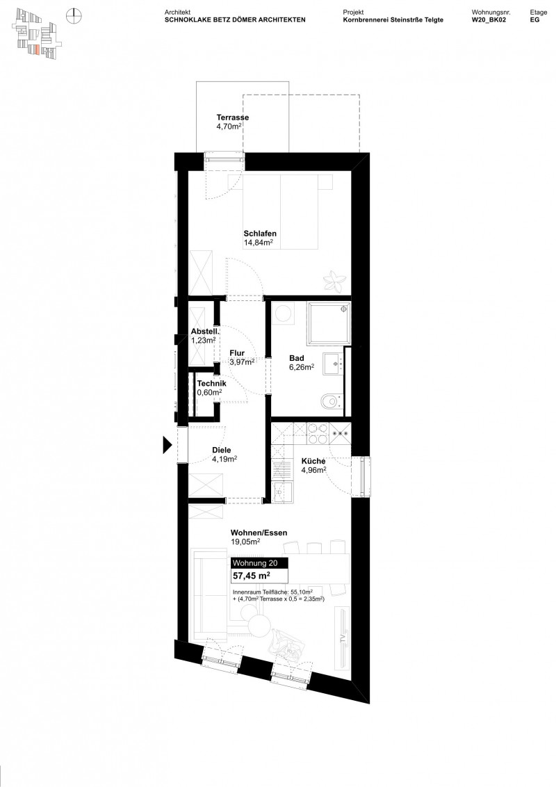 Grundriss Wohnung 20